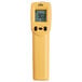 A yellow CDN digital infrared thermometer with a digital display.
