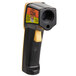 A close-up of a black and yellow CDN IN1022 Digital Laser Infrared Thermometer.