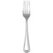 A Delco Prima by 1880 Hospitality stainless steel dinner fork with a silver handle on a white background.