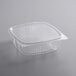 Choice 48 oz. Clear RPET Hinged Deli Container   - 200/Case Main Thumbnail 2