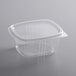 Choice 16 oz. Clear RPET Hinged Deli Container   - 200/Case Main Thumbnail 3