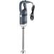 An AvaMix heavy-duty hand held electric immersion blender with a cord.