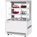 Turbo Air TBP36-54NN-W 35 1/2" Square Glass Three Tier White Refrigerated Bakery Display Case Main Thumbnail 1