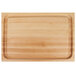 John Boos & Co. RA02-GRV 20" x 15" x 2 1/4" Grooved Reversible Maple Wood Cutting Board with Hand Grips Main Thumbnail 1