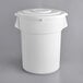 A white container with a lid.