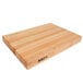 John Boos & Co. RA02 20" x 15" x 2 1/4" Reversible Maple Wood Cutting Board with Hand Grips Main Thumbnail 1