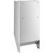 A white metal cabinet for top mounting paper towels.
