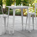 Lancaster Table & Seating Alloy Series 32" x 32" Silver Outdoor Bar Height Table Main Thumbnail 1