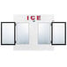 Leer 85CG-R290 84" Indoor Cold Wall Ice Merchandiser with Straight Front and Glass Doors Main Thumbnail 3