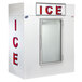 Leer 65AG-R290 64" Indoor Auto Defrost Ice Merchandiser with Straight Front and Glass Door Main Thumbnail 1