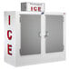 Leer 60CS-R290 73" Outdoor Cold Wall Ice Merchandiser with Straight Front and Galvanized Steel Doors Main Thumbnail 1