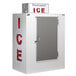 Leer 40CS-R290 51" Outdoor Cold Wall Ice Merchandiser with Straight Front and Galvanized Steel Door Main Thumbnail 1