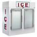 Leer 75CG-R290 73" Indoor Cold Wall Ice Merchandiser with Straight Front and Glass Doors Main Thumbnail 1