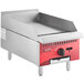 Avantco Chef Series CAG15MG 15" Countertop Gas Griddle with Manual Controls - 30,000 BTU Main Thumbnail 2