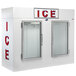 Leer 100AG-R290 94" Indoor Auto Defrost Ice Merchandiser with Straight Front and Glass Doors Main Thumbnail 1