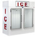 Leer 64AG-R290 64" Indoor Auto Defrost Ice Merchandiser with Straight Front and Glass Doors Main Thumbnail 1
