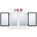 Leer 64AG-R290 64" Indoor Auto Defrost Ice Merchandiser with Straight Front and Glass Doors Main Thumbnail 3