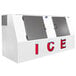Leer LP612A-R290 94" Low-Profile Outdoor Auto Defrost Ice Merchandiser with Slanted Front and Galvanized Steel Doors Main Thumbnail 1