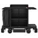Suncast HKC2000 Black Premium Janitor / Housekeeping Cart with Adjustable Caster System, Bag, and Non-Marring Wall Bumpers Main Thumbnail 2