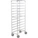 Winholt AL-1212 End Load Aluminum Platter Cart - Twelve 12" Trays Main Thumbnail 2