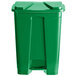 Lavex Janitorial 16 Qt. / 4 Gallon Green Rectangular Step-On Trash Can Main Thumbnail 4