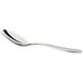 An Acopa Remy stainless steel teaspoon with a silver handle and spoon.