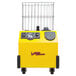 A yellow Vapamore MR-750 Ottimo heavy-duty steam cleaner with a wire basket.