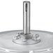 A metal bowl with a round hole in the center for an Estella SM50 Spiral Dough Mixer.