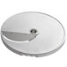 AvaMix 1/32" curved slicing disc, a circular metal disc with a knife blade and a hole in the center.