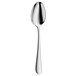 A WMF by BauscherHepp stainless steel dessert spoon with a silver handle.