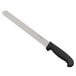 A Choice 12" Granton Edge Slicing Knife with a black handle.