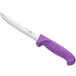 A Choice utility knife with a purple handle.