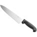 A Choice 10" chef knife with a black handle.