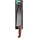 A Choice 10" chef knife with a brown handle in packaging.