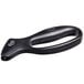 A black plastic Choice handheld knife sharpener with a round button and a handle.