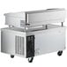 Cooking Performance Group 48N Ultra Series 48" Chrome Plated Natural Gas 4-Burner Countertop Griddle and 48", 2 Drawer Refrigerated Base - 120,000 BTU Main Thumbnail 4
