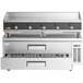 Cooking Performance Group 60L Ultra Series 60" Chrome Plated Liquid Propane 5-Burner Countertop Griddle and 60", 2 Drawer Refrigerated Base - 150,000 BTU Main Thumbnail 5