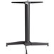 NOROCK Parkway PWST36BK Self-Stabilizing 36" x 36" Sandstone Black Zinc-Plated Powder-Coated Steel Outdoor / Indoor Standard Height Table Base Main Thumbnail 1