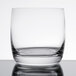 A close up of a clear Chef & Sommelier Cabernet rocks glass.