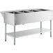 ServIt EST-4WS Four Pan Sealed Well Electric Steam Table with Adjustable Undershelf - 120V, 2000W Main Thumbnail 3
