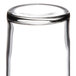 A close up of a Libbey straight sided highball glass.