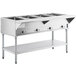 ServIt EST-4WS Four Pan Sealed Well Electric Steam Table with Adjustable Undershelf - 208/240V, 3000W Main Thumbnail 2