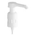 A white plastic foaming soap or sanitizer pump.