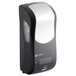 A black San Jamar Summit Rely hybrid automatic hand soap and sanitizer dispenser.