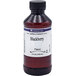 A bottle of LorAnn Oils Blackberry Super Strength Flavor concentrate with a label.