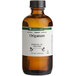 A brown LorAnn Oils bottle with a white label for 4 fl. oz. of All-Natural Oregano Super Strength Flavor.