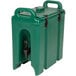 Cambro 250LCD519 Camtainers® 2.5 Gallon Kentucky Green Insulated Beverage Dispenser Main Thumbnail 2