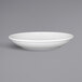 A white rectangular bowl with an embossed design.