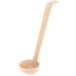 A beige Cambro ladle with a long handle.