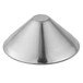 A stainless steel cone for a Choice Manual Juicer.